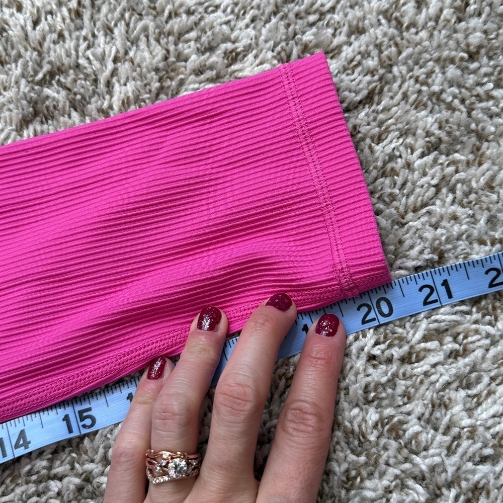 Zyia Capri Leggings Ribbed Pink size 4 - Picture 9 of 10